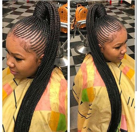 Image result for african braided ponytail