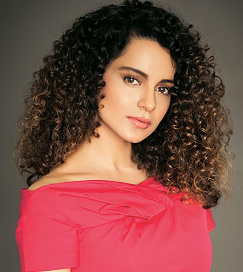 Indian Celebrity Kangana Ranaut Curly Hairstyles  New 