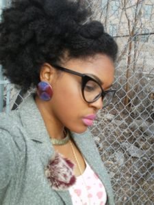 afro puff up on natural hair