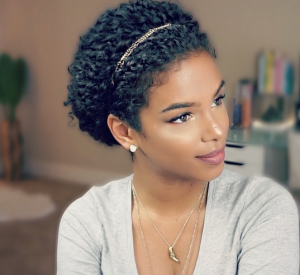 Picture: Medium natural hair with hair band