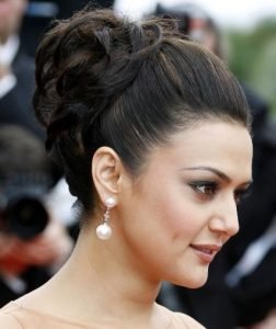 Preity Zinta bridal hairstyle