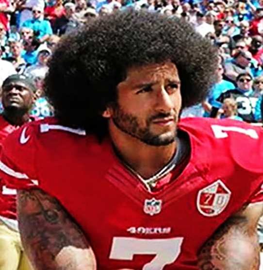 American Footballer Colin Kaepernick Afro Hairstyles