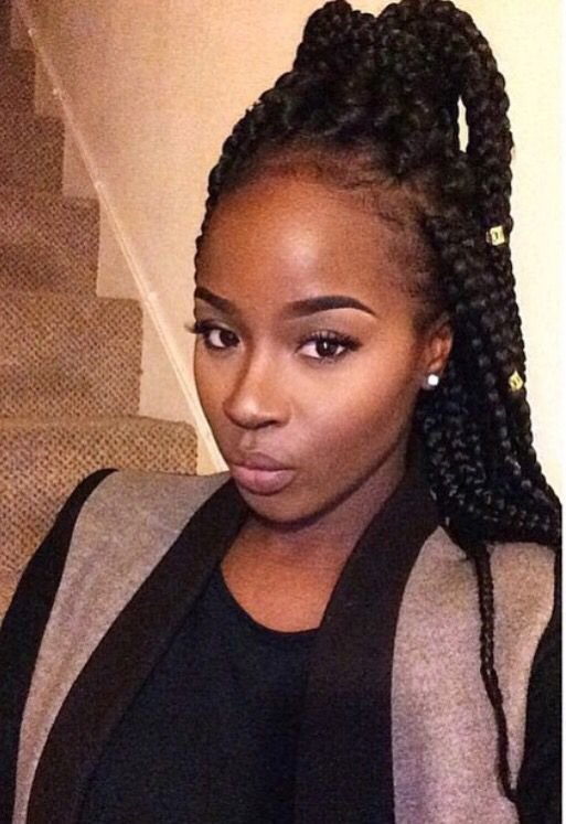 Black box braids Hairstyles 3