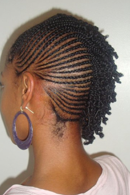Feed in braids for short hair