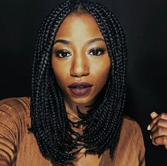 10 Eye catching Box Braids Medium Length Hairstyles New Natural 