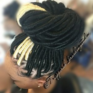 Faux Locs Bun