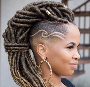 Faux Locs with Pretty Clipper