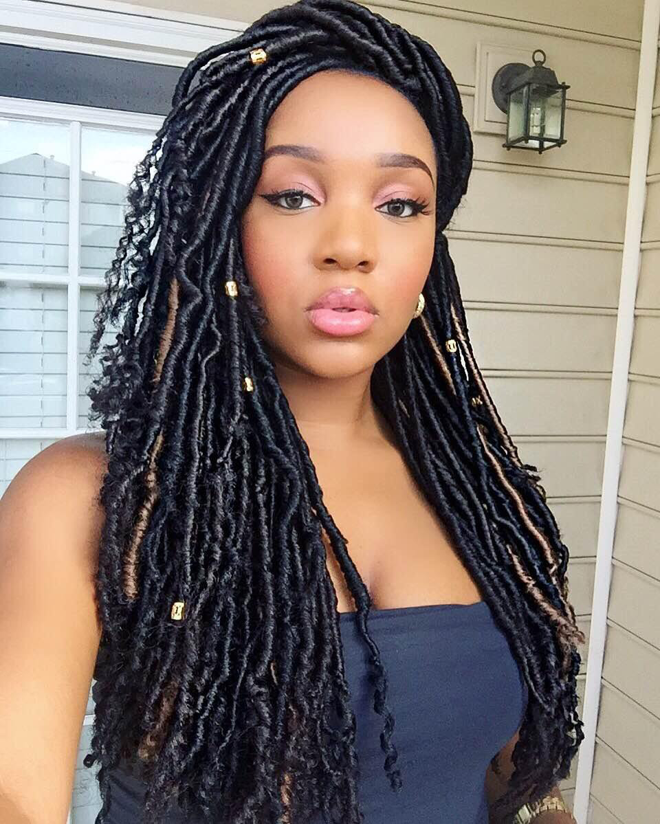 Faux Locs with Marley Hair 9