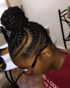 Classic Pure Black Updo