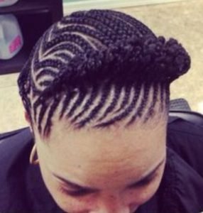 Sketch Braids with Cute Bun
