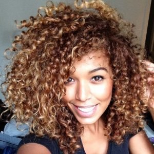 Honey Blonde on Natural Hair