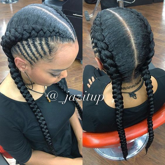 Side Cornrows and the derieved braids
