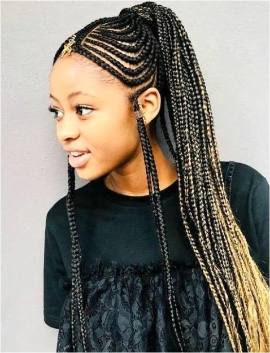 Round Shape Braids Hairstyle