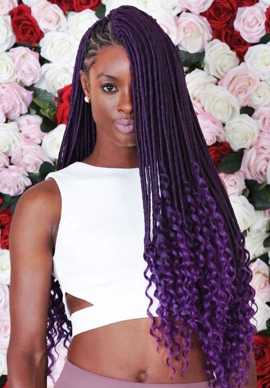 Ethiopian Curly End Fulani Braids