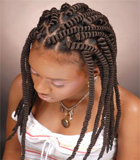African Twist natural hairstyles