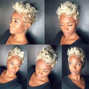 21 Short Blonde Hairstyles for Black Women - New Natural Hairstyles