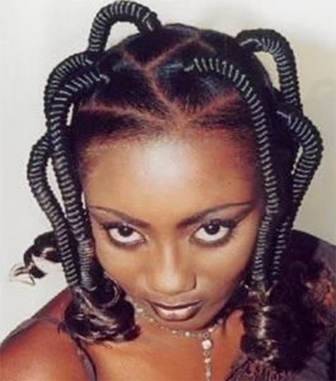 Rubber thread hairstyles