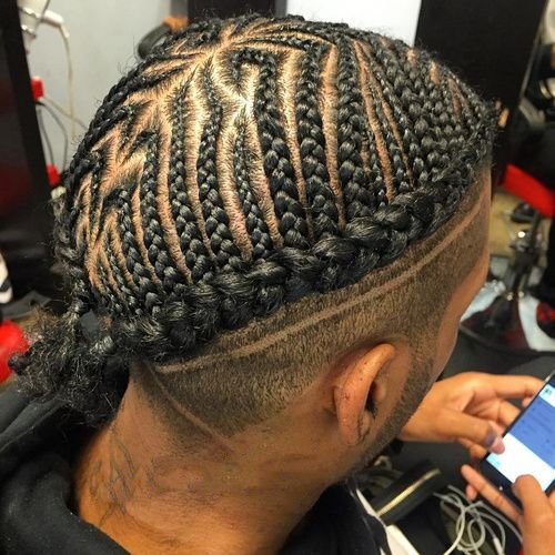 Side Shaved Cornrows