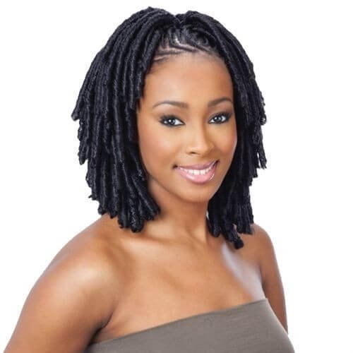 Matured Looking Yarn Braids Hairstyle