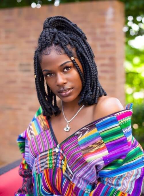 Updo Braids with Beads