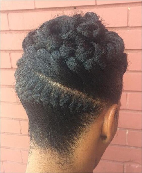 Twisted updos for Natural Hair