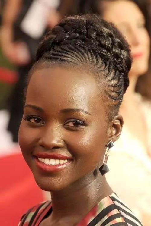 Updos for Natural Hair with Braids