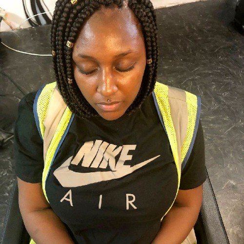 Cornrow Braids and Metal Attachment