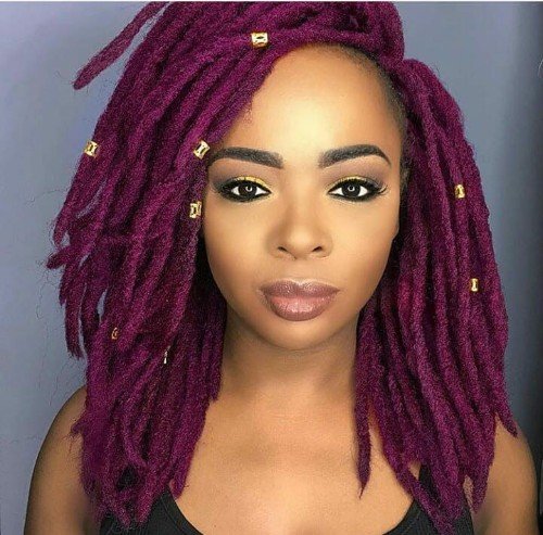Lilac Locks Hair With Golden Ring
