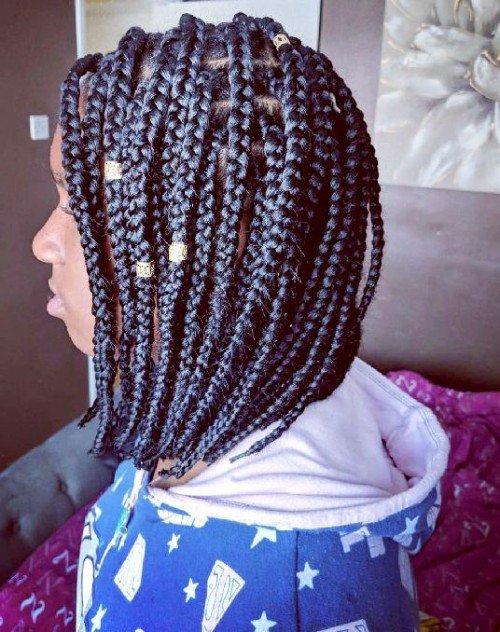 33 Lovely Braids with Beads for Short Hair Women - New Natural Hairstyles