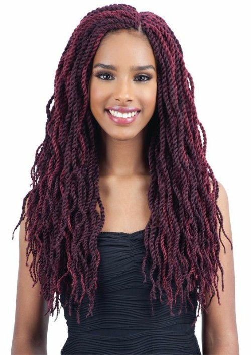 Nicely Maintained Colorful Twisted Braids