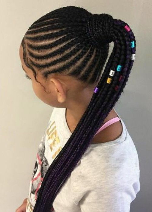 ytails Hairstyles for Black baby Girls