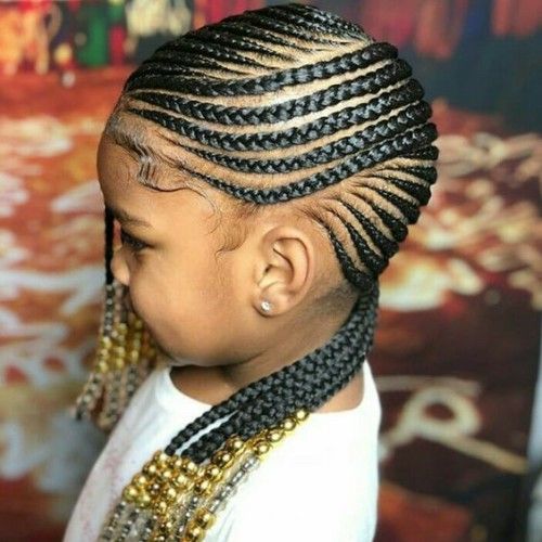 Beads hairstyles for Baby girls