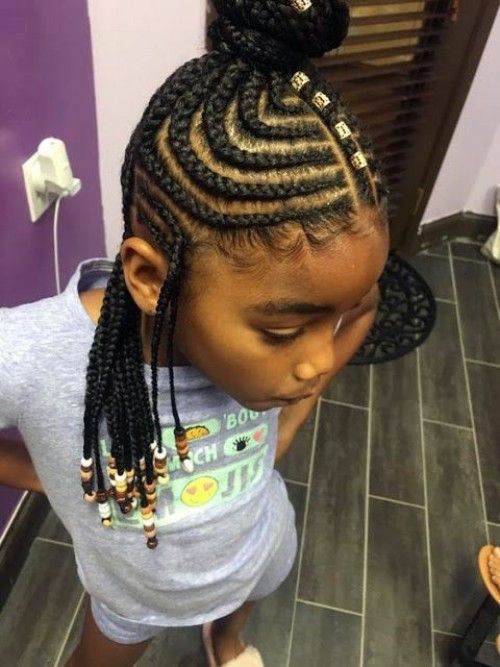 Cornrows Braids with Beads