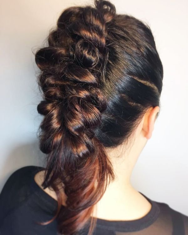 Fishtail Mohawk Braids