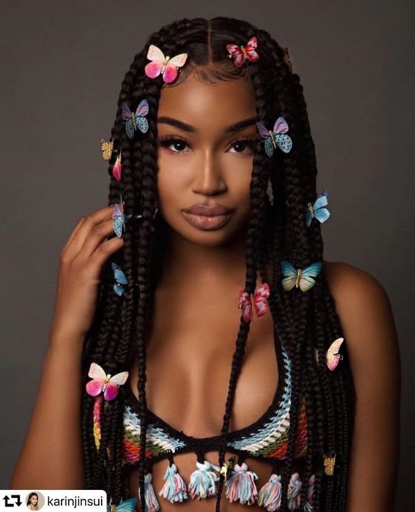Heavenly Box braids Idea