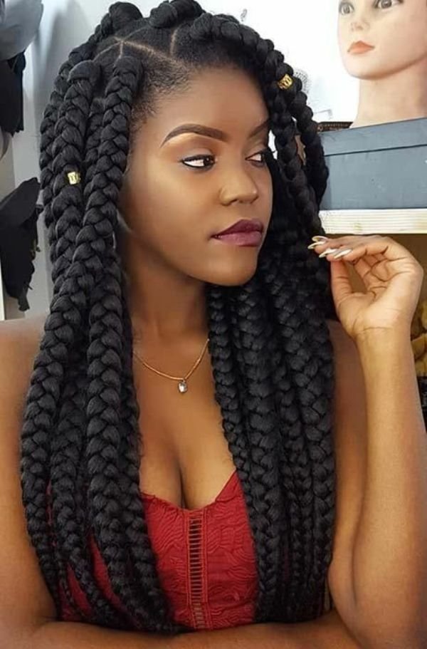 Jumbo Braids with Beads