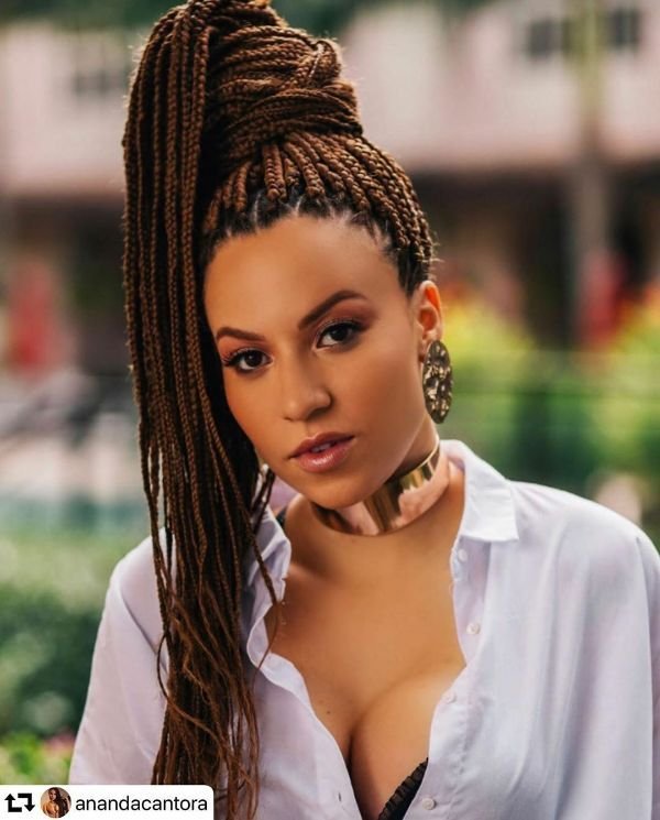 Braided High Ponytail
