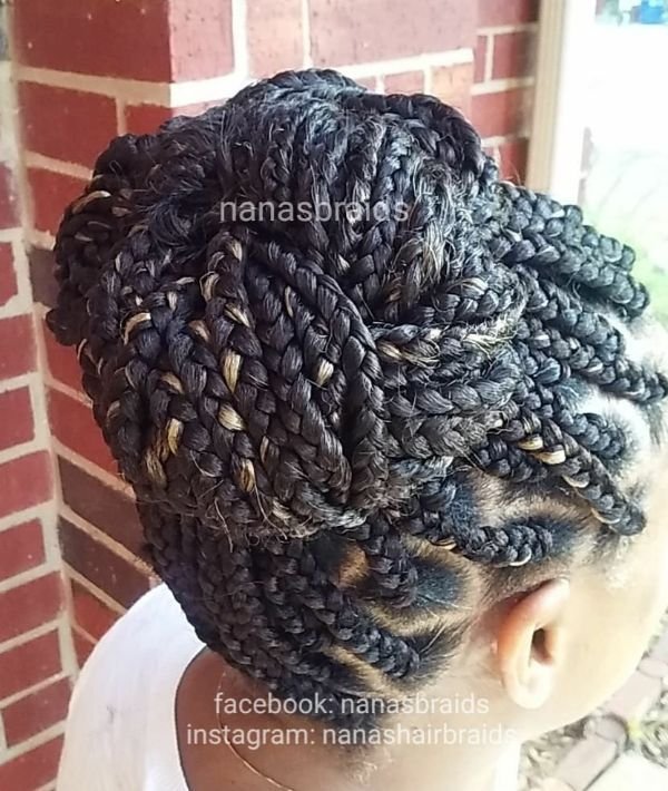 Bun with Braids