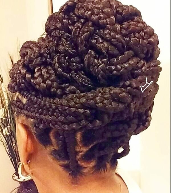 Bun with Braids