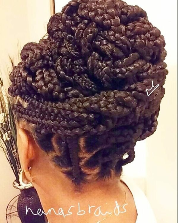 Bun with Braids