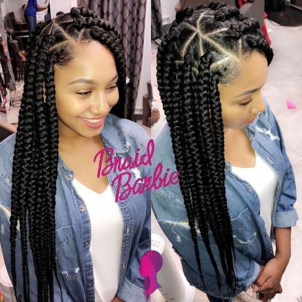 Triangular braids