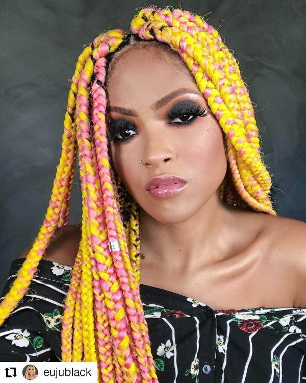 Colorful Jumbo Braids