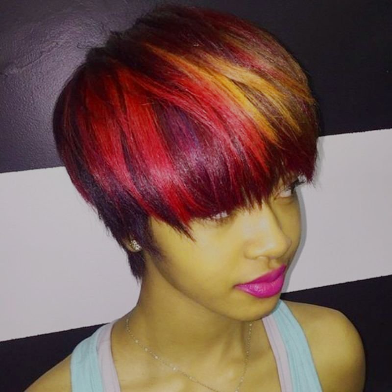 Modern Bowl Cut with Color