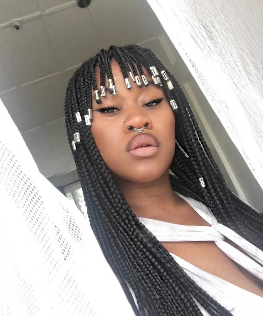 20 Box Braids With Bangs To Make You Feel Special New Natural Hairstyles 20 Box Braids With Bangs To Make You Feel Special New Natural Hairstyles