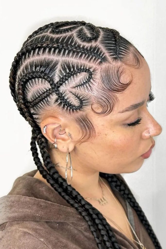 Stitch Braids with Beads or Accessories