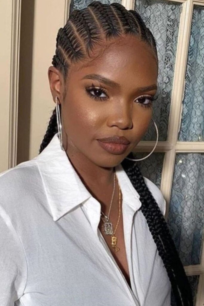  Straight-Back Feed-In Stitch Braids